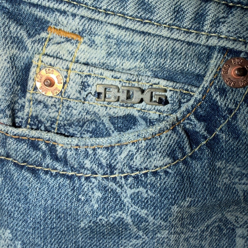 BDG Urban Outfitters Kayla Lowrider Toile Print Slouchy Boyfriend Jeans 24W - Picture 14 of 16
